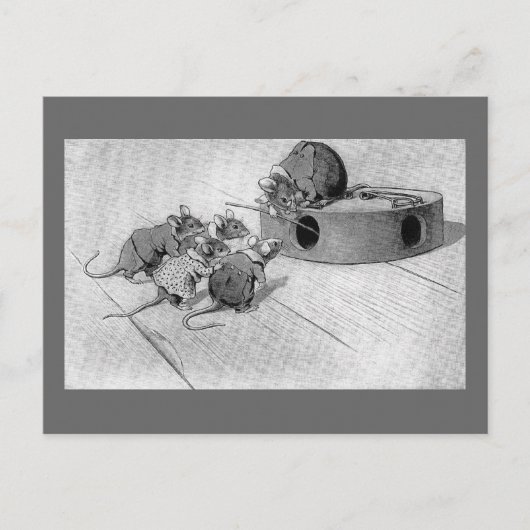 マウスがマウストラップを無効にする ポストカード (正面)