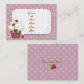 マウスとカップケーキ 名刺 (正面/裏面)