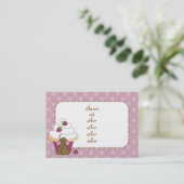 マウスとカップケーキ 名刺 (スタンド正面)