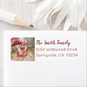 マウスとキノコ ラベル (インサイチュ)