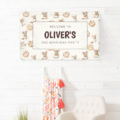 マウスとクッキーの誕生日パーティバナー 横断幕 (インサイチュ)