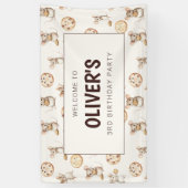 マウスとクッキーの誕生日パーティバナー 横断幕 (縦)