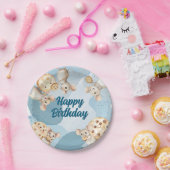 マウスとクッキーの誕生日パーティープレート ペーパープレート (パーティー)