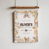 マウスとクッキーの誕生日パーティー歓迎の署名ポスター ポスター