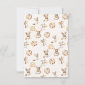 マウスとクッキーの誕生日写真感謝カード サンキューカード (裏面)