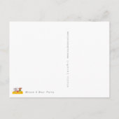 マウスとクマのパーティーはがき インビテーションポストカード (裏面)