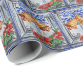 マウスとクリスマスの鐘 ラッピングペーパー (ロールコーナー)