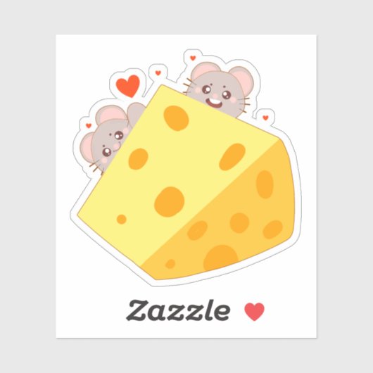 マウスとチーズ シール (シート)