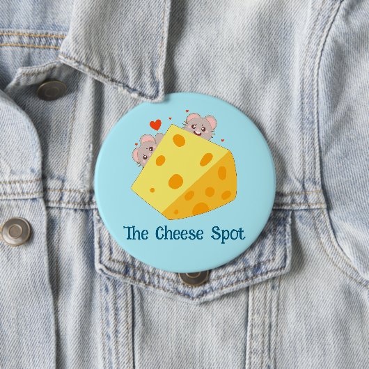 マウスとチーズ 缶バッジ (インサイチュ)