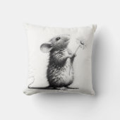 マウスとデイジースケッチ クッション (正面)