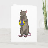 マウスとハンドボールスポーツ カード (裏面)