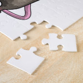 マウスとハンドボールスポーツ ジグソーパズル (側面)