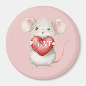 マウスとハート マグネット (正面)