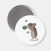 マウスとバブルの冷蔵庫用マグネット マグネット (正面/裏面)