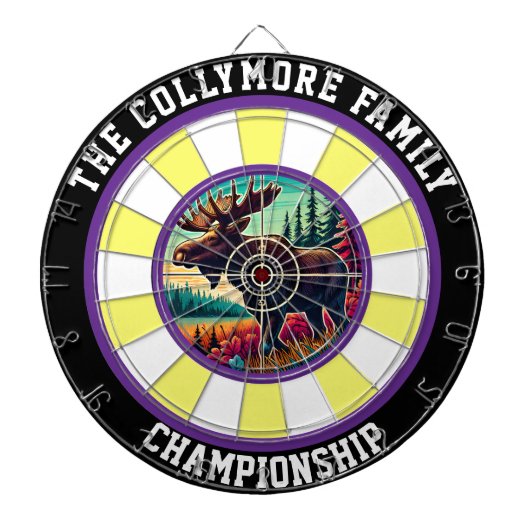 マウスとフォレストのターゲットフォーカス ダーツボード (正面)