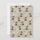 マウスとモバイルベビーシャワー招待状 招待状 (裏面)