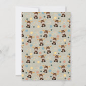 マウスとモバイルベビーシャワー招待状 招待状 (裏面)