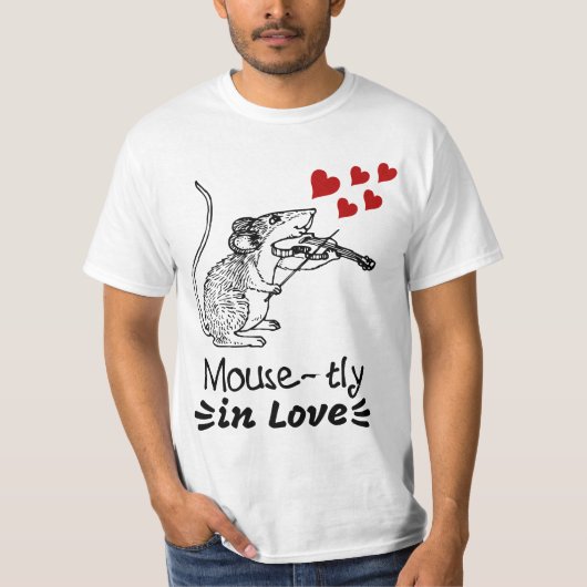 マウスと恋愛中 Tシャツ (正面)