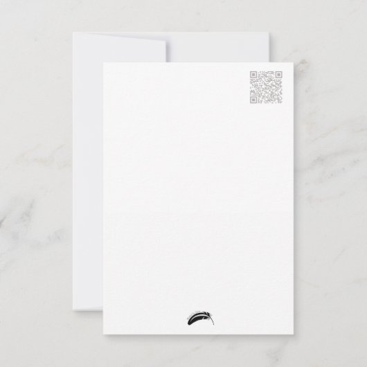 マウスと泡状はがきスタイルノートカード ノートカード (裏面)