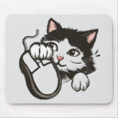 マウスと猫 マウスパッド (正面)