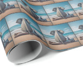 マウスと象のビーチログ ラッピングペーパー (ロールコーナー)