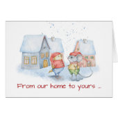 マウスと鳥のクリスマスあなたの家 (正面横)