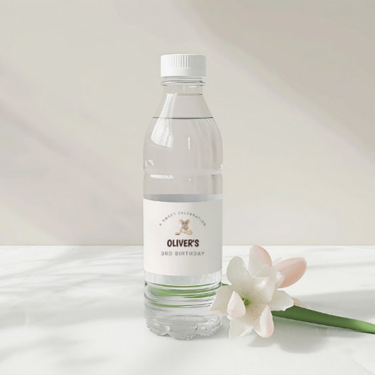 マウスとCookieキッズパーティーウォーターボトルラベル ペットボトルラベル