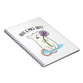 マウスに優しい1日を！ 面白いマウスの駒 ノートブック (右側)