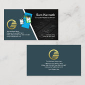 マウスのかわいいキーボードPCの修理 名刺 (正面/裏面)