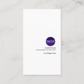 マウスのかわいい青いPC修理名刺 名刺 (裏面)