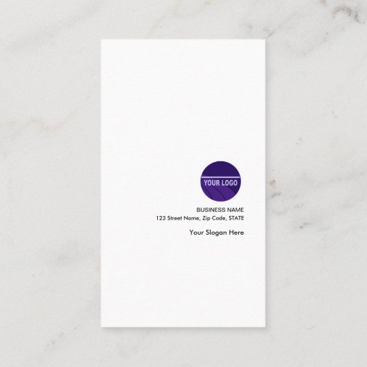 マウスのかわいい青いPC修理名刺 名刺 (裏面)