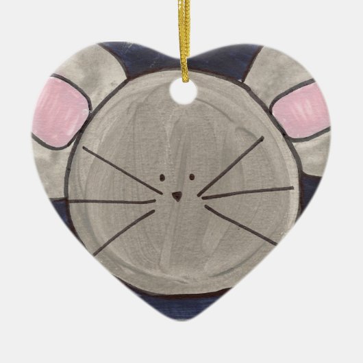 マウスのオーナメント セラミックオーナメント (正面)