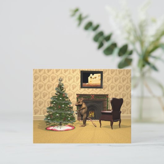 マウスのクリスマス シーズンポストカード (スタンド正面)