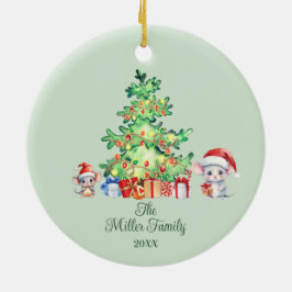 マウスのクリスマス セラミックオーナメント