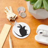 マウスのシルエット キーホルダー