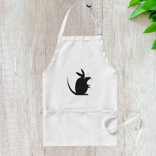 マウスのシルエット スタンダードエプロン