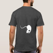 マウスのシルエット ダーク Tシャツ (裏面)
