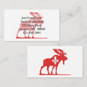 マウスのシルエット – 背景色を選択 名刺 (正面/裏面)