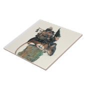 マウスのセラミックタイルに乗る格言 タイル (側面)