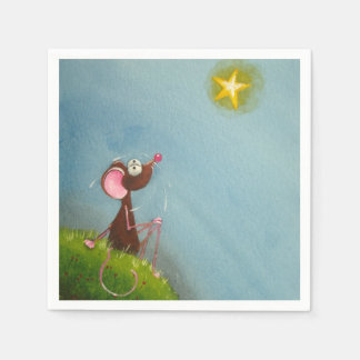 マウスのナプキン スタンダードカクテルナプキン