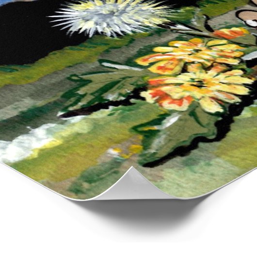 マウスのネズミの齧歯動物のムーンポスターネイビースイートを見る ポスター (角)