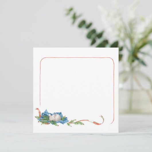 マウスのノートカードでも使用できない 招待状 (スタンド正面)