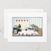 マウスのノート ポストカード (正面/裏面)