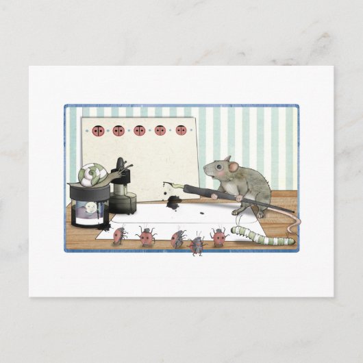マウスのノート ポストカード (正面)