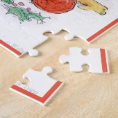 マウスのパズルを編むクリスマスのミトン ジグソーパズル (側面)