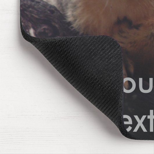 マウスのパッドを見ているリス マウスパッド (コーナー)