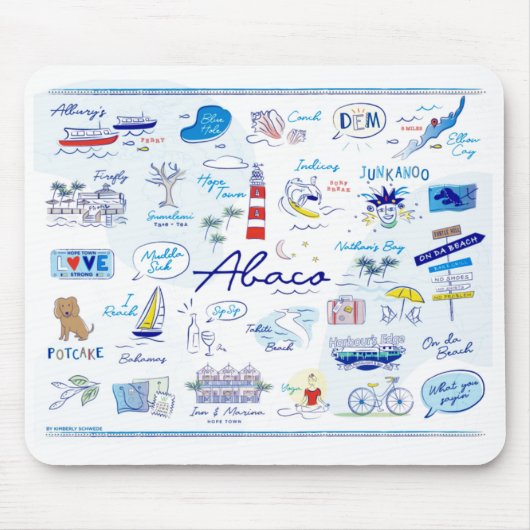 マウスのパッド – "希望の町のABC" マウスパッド (正面)