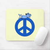 マウスのピースマーク マウスパッド (マウス)