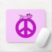 マウスのピースマーク マウスパッド (マウス)