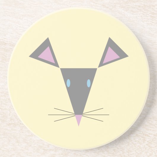 マウスのヘッドコースター コースター (正面)